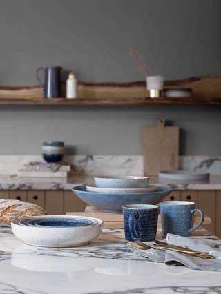 SAVE an extra £10, with every £75 spent on DENBY STUDIO BLUE COLLECTION. See in store for details. 