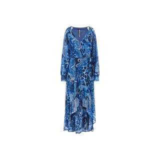 Woman Dress long - blue pattern | Outlet price € 119